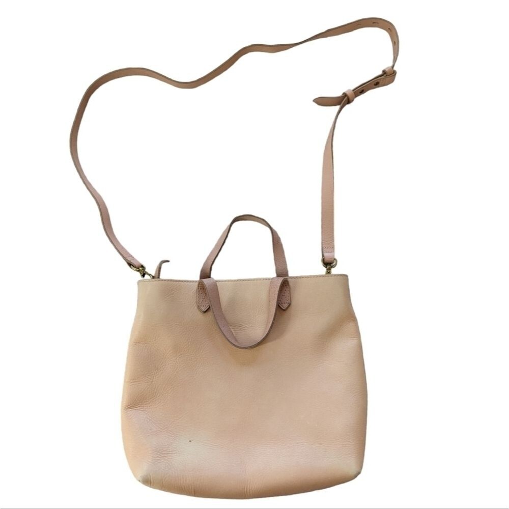 😃Madewell Zip-top transport crossbody bag light pink